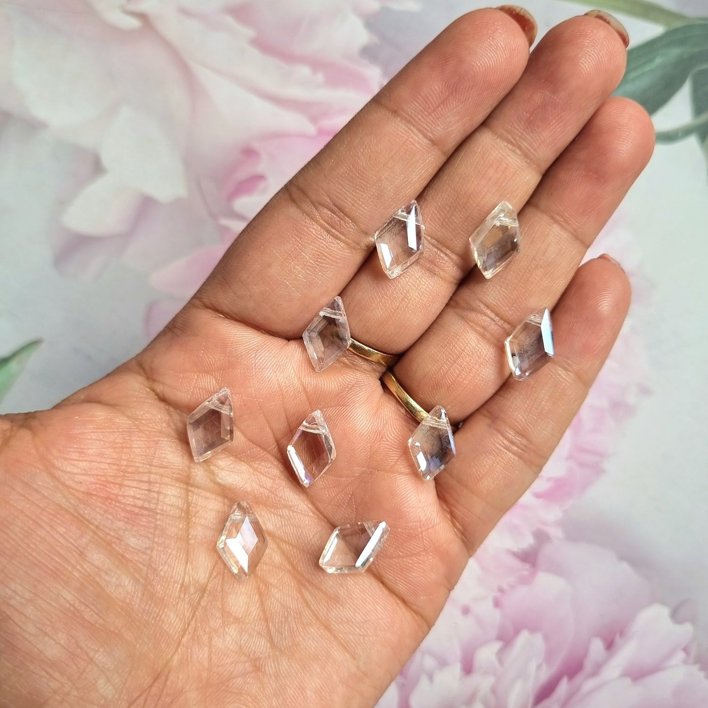 Glass Beads - Diamond Shape