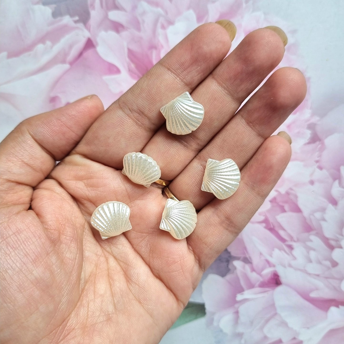 Pearlish Shell Beads