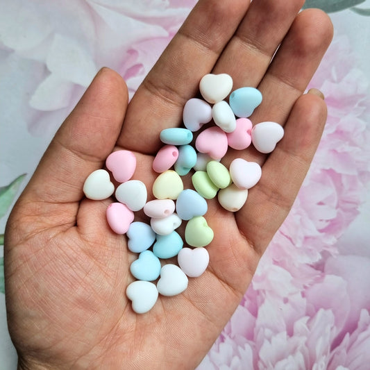 Pastel Heart Beads