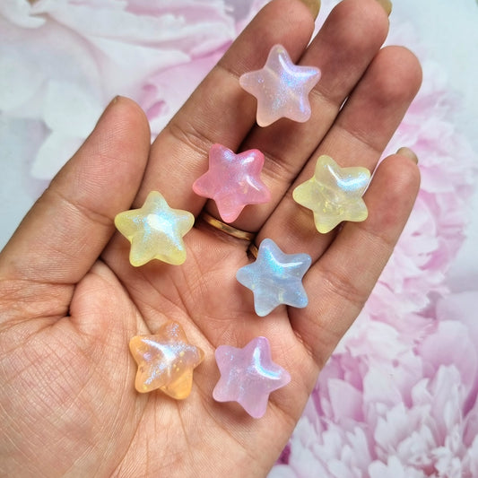 Luminous Glitter Star Beads