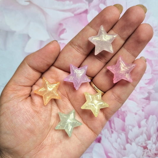 Luminous Glitter Star Beads