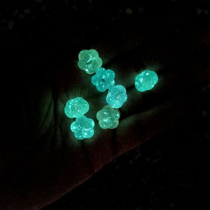 Luminous Glitter Flower Beads