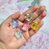 Acrylic Faceted Star Beads