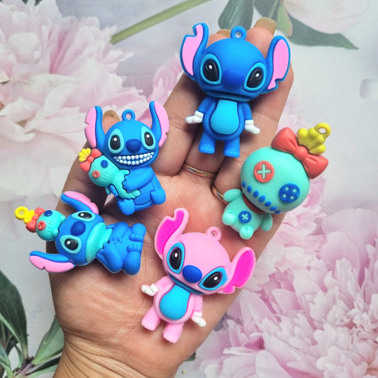 Silicon Charms - Stitch Cartoon