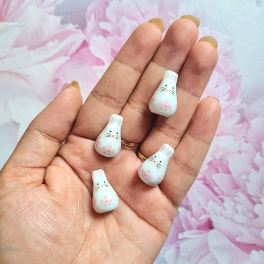 Porcelain Beads - Rabbit