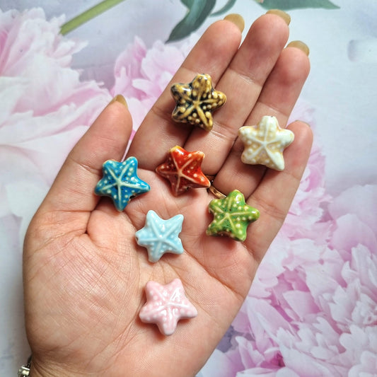 Porcelain Beads - Star fish