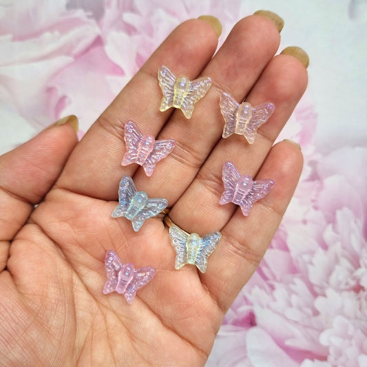 Luminous Glitter Butterfly Beads
