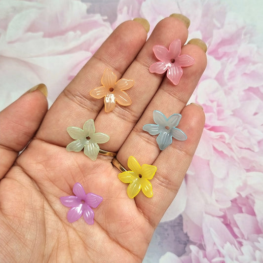 Acrylic Jelly Flower caps