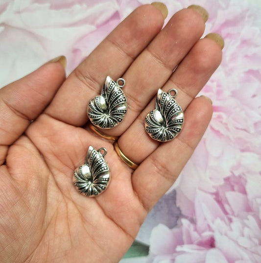 Metal Charms - Spiral Shell