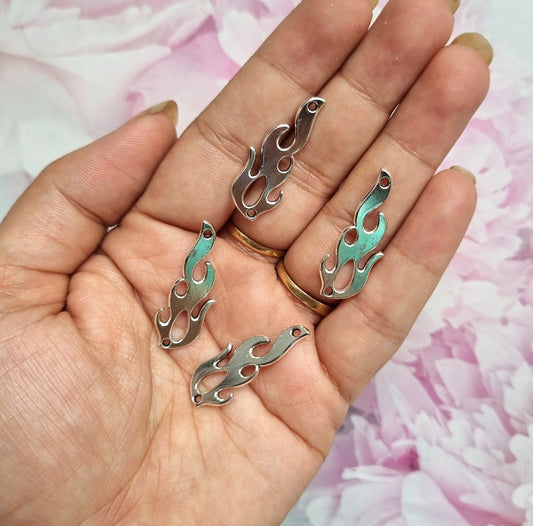 Metal Charms - Flame