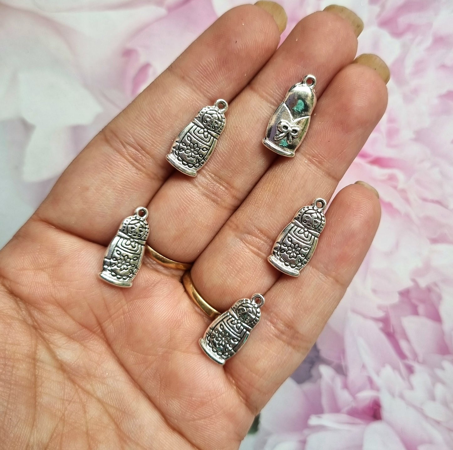 Metal Charms - Russian Doll