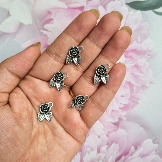 Metal Charms - Rose