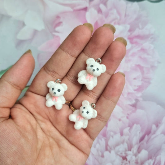 Resin Charms - Flocky Bear