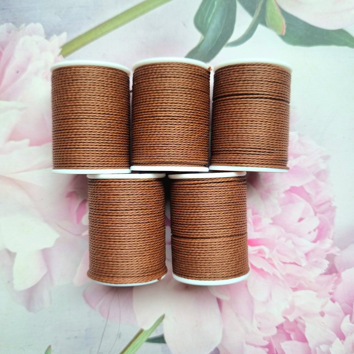Round Waxed Cord - Brown