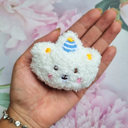 Fabric Charms - White Teddy