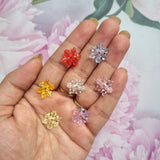 Acrylic Snowflake Beads
