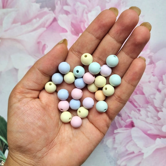 Colorful Pastel Round Beads