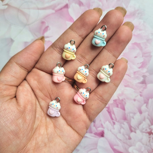 Resin Charms - Cat shape Mug