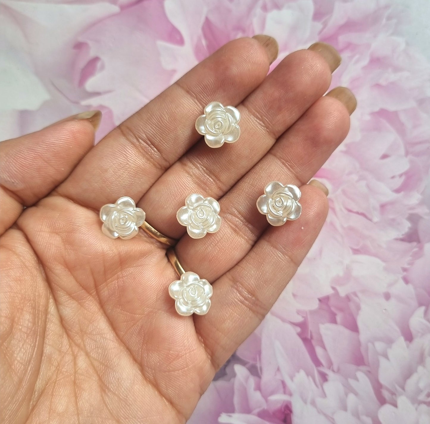 Acrylic Rose Beads