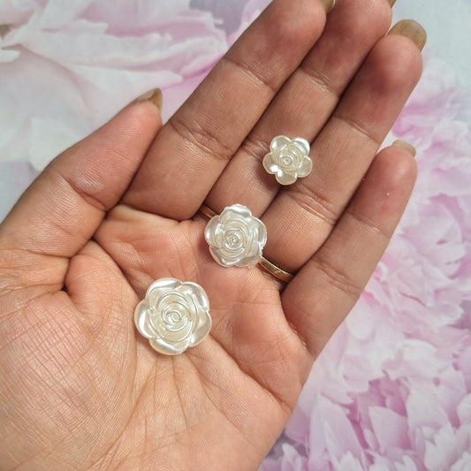 Acrylic Rose Beads