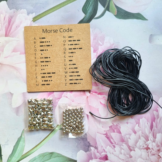 Morse Code Beads Set