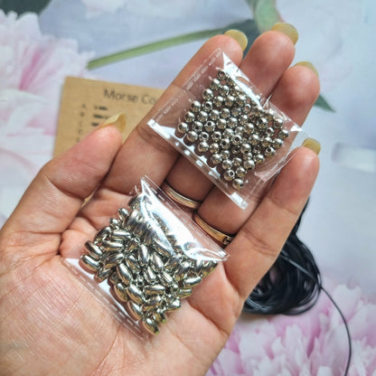 Morse Code Beads Set