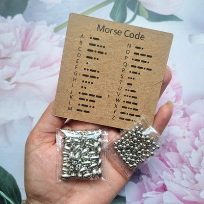 Morse Code Beads Set