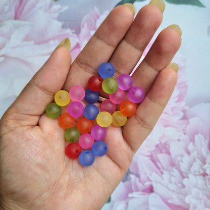 Frost Round Beads (4mm, 6mm, 8mm, 10mm)