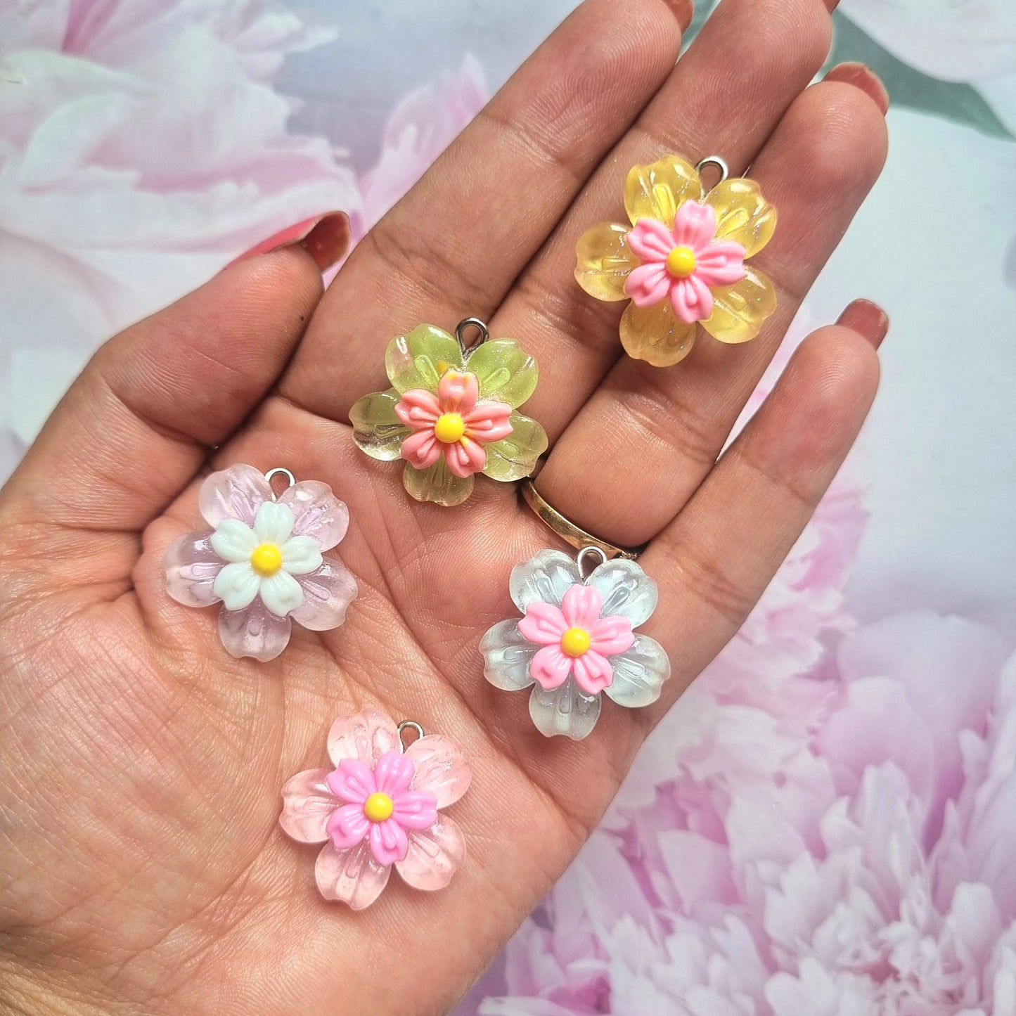 Resin Charms - Flower