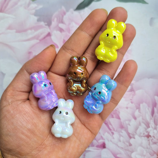 UV Plating, Iridescent Rabbit Beads