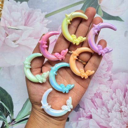 Premium Moon with Butterfly Beads