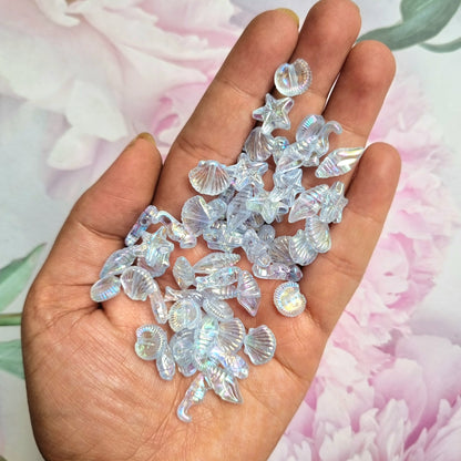 Acrylic Sea Creature Mix Beads