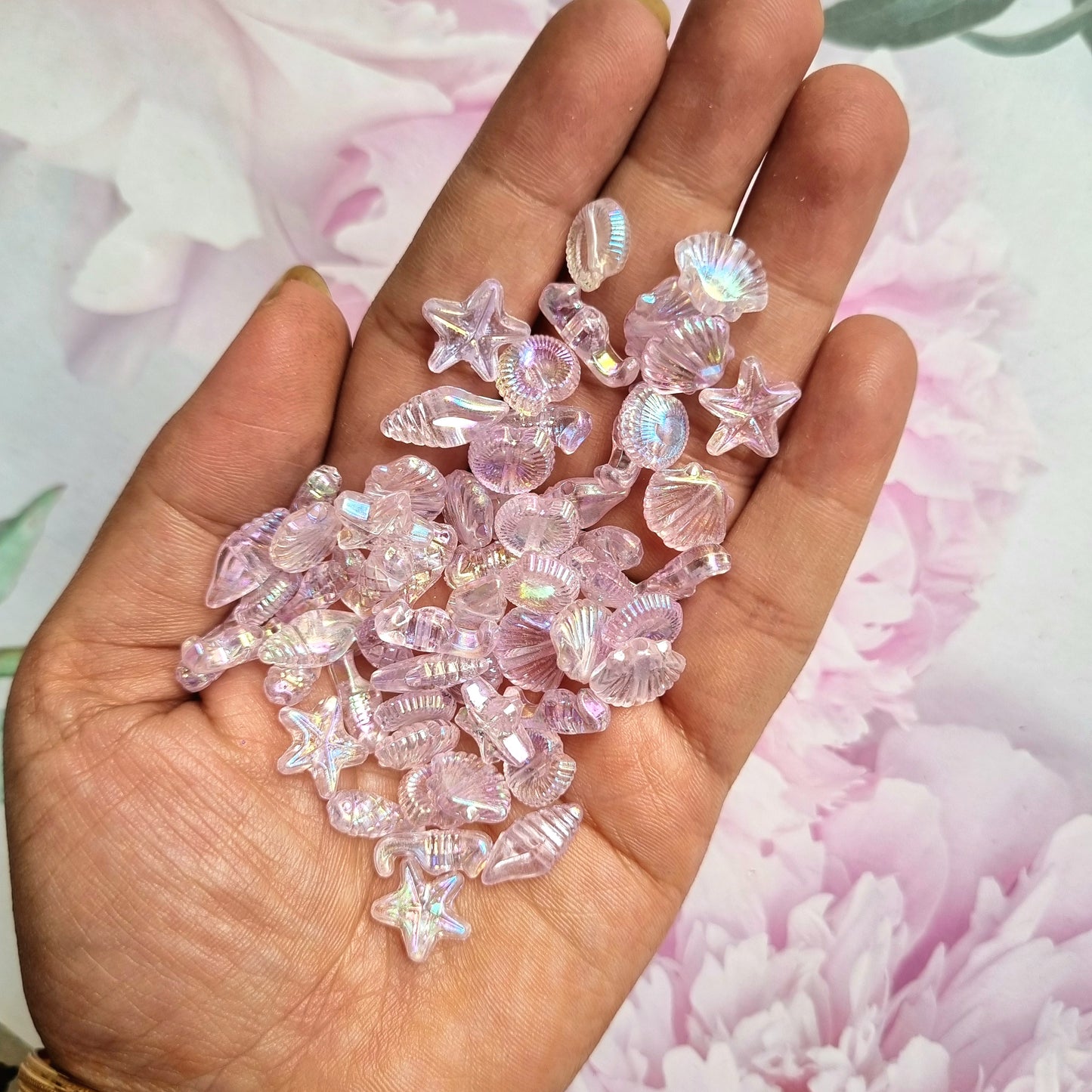 Acrylic Sea Creature Mix Beads