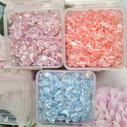 Acrylic Sea Creature Mix Beads