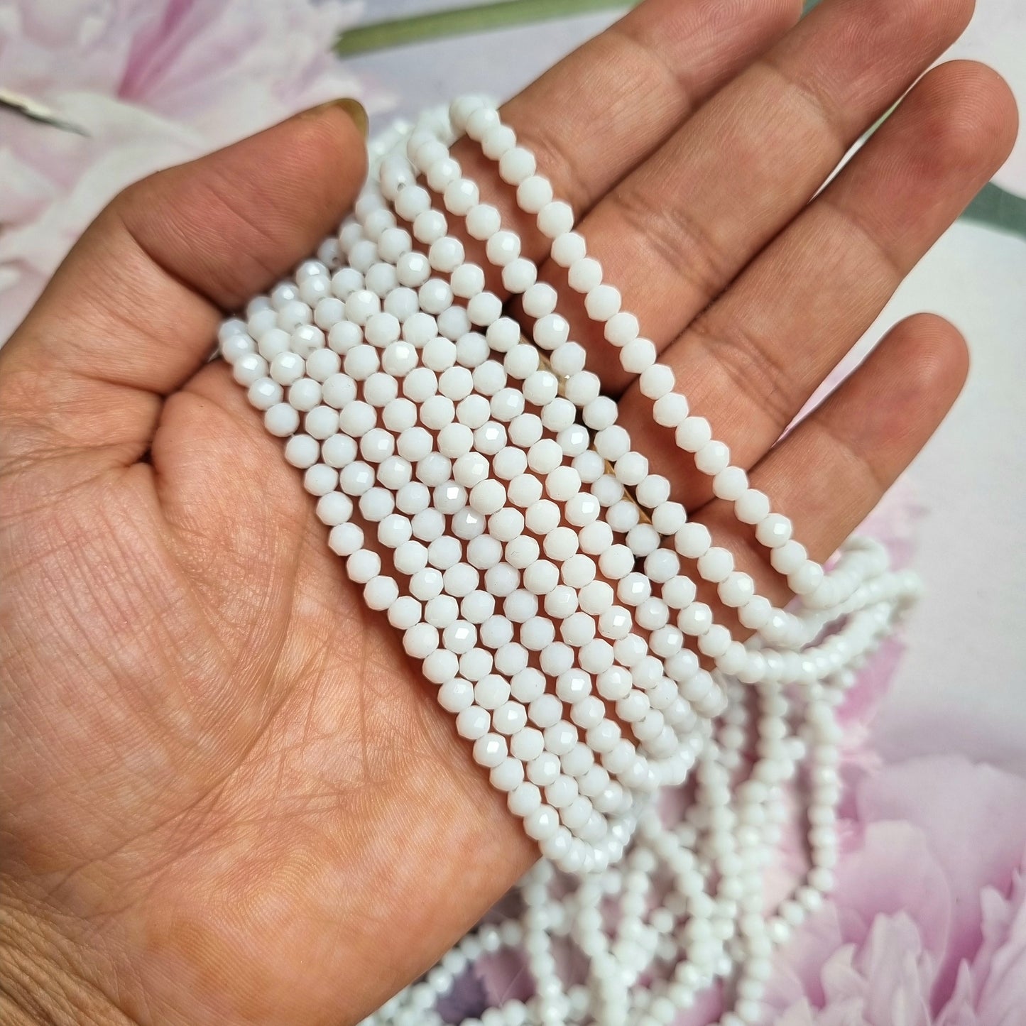 Crystal Glass Beads 4mm