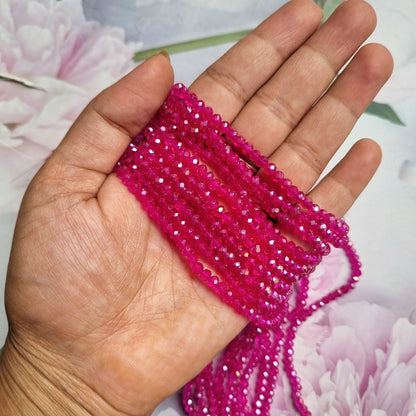 Crystal Glass Beads 4mm