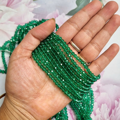 Crystal Glass Beads 4mm