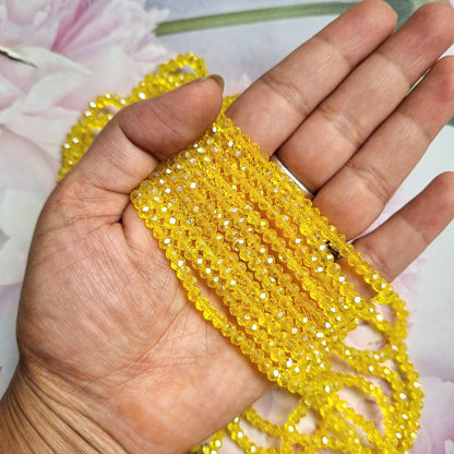 Crystal Glass Beads 4mm