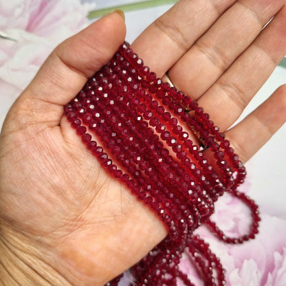 Crystal Glass Beads 4mm