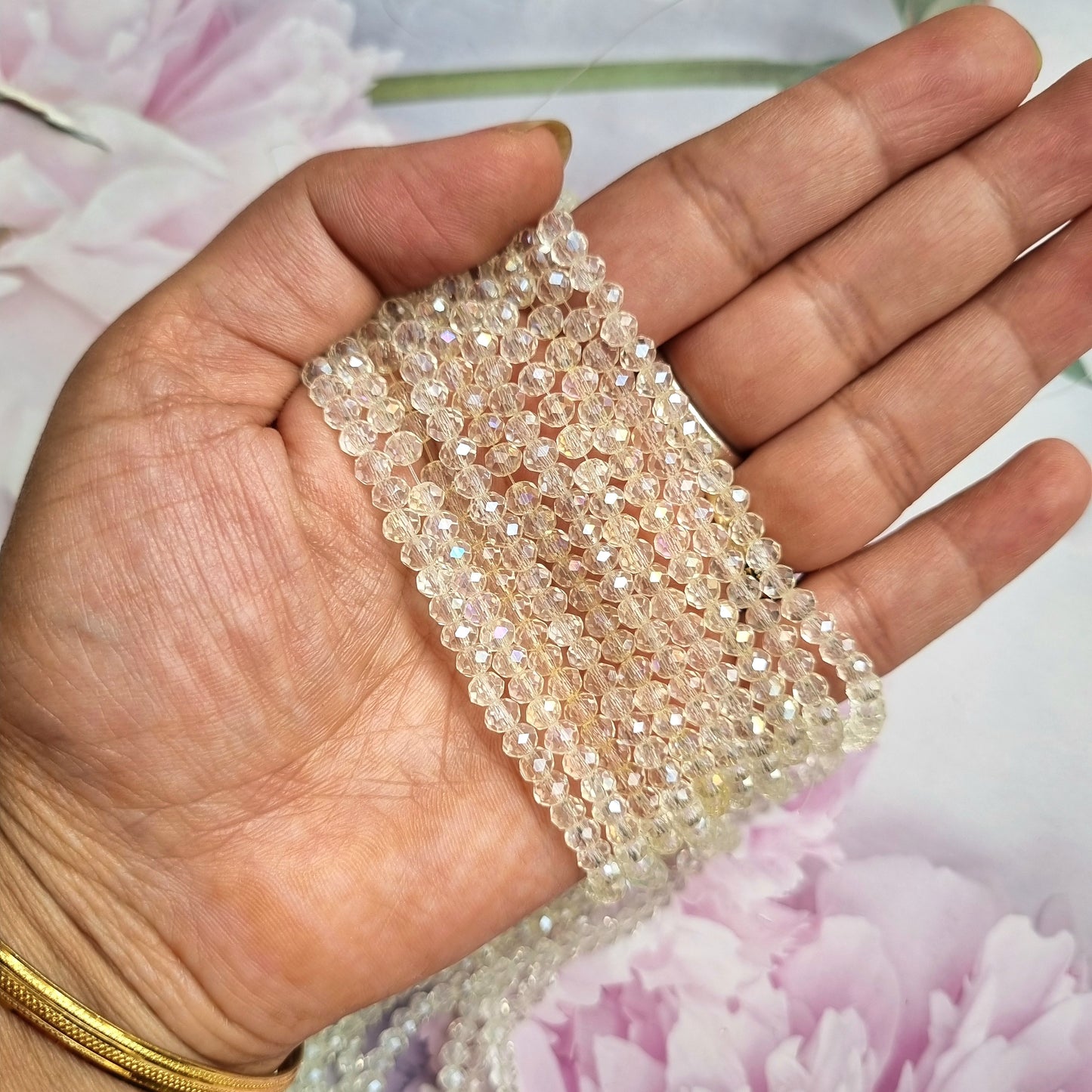 Crystal Glass Beads 4mm