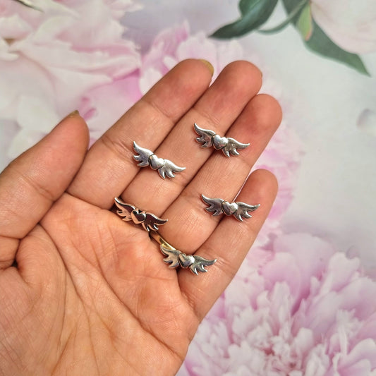 Metal Charms - Heart Wings