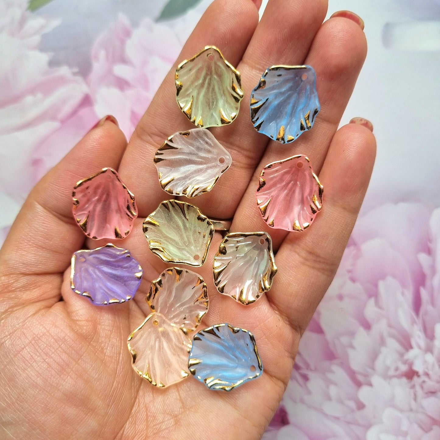 Acrylic Frost Shell Beads