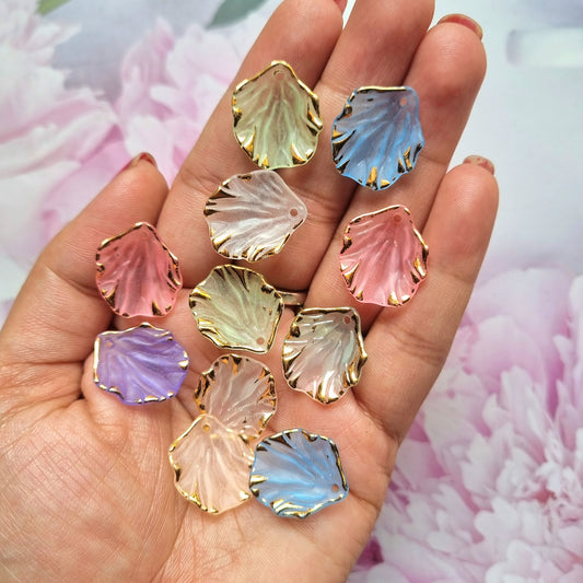 Acrylic Frost Shell Beads