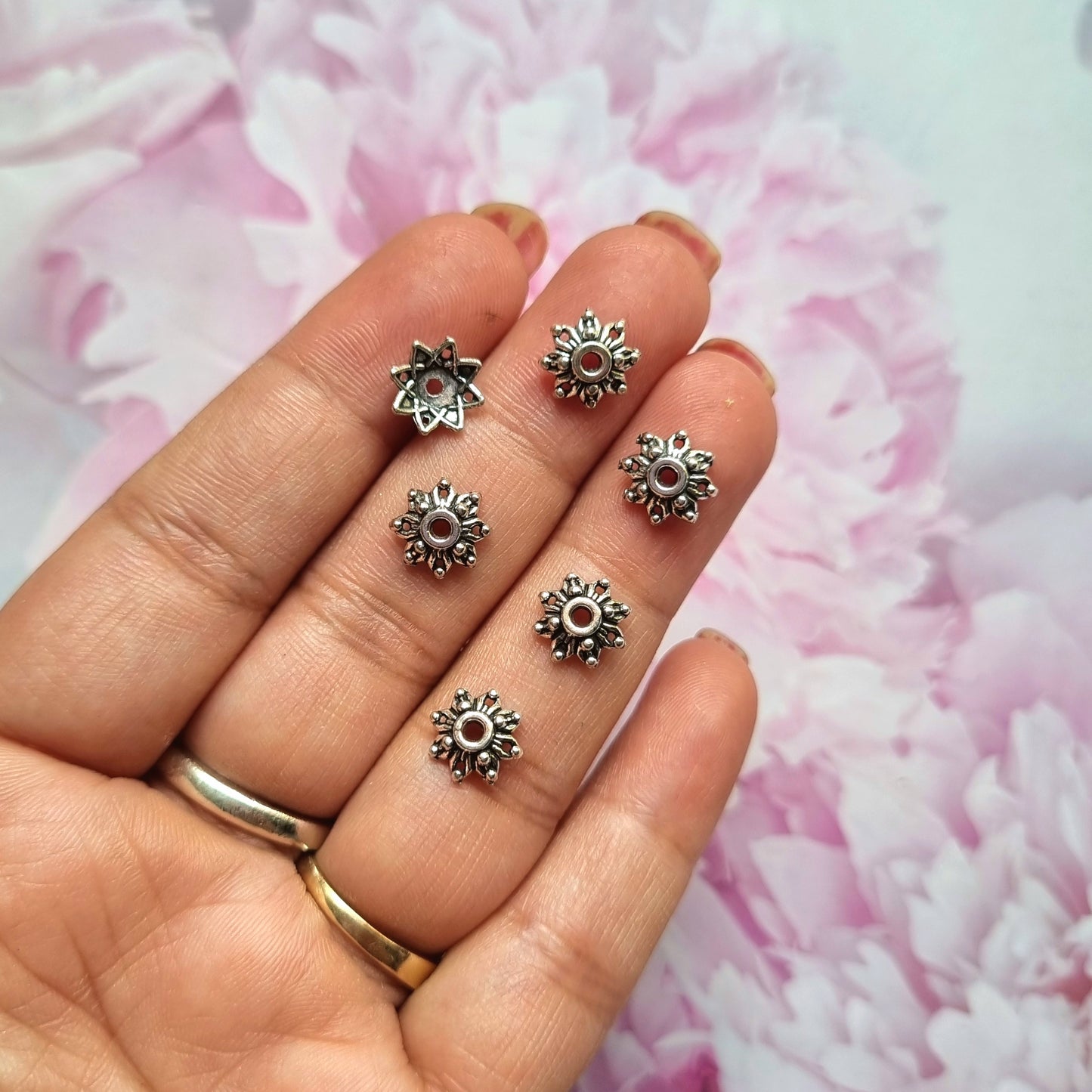 Metal Beads - Flower caps 05