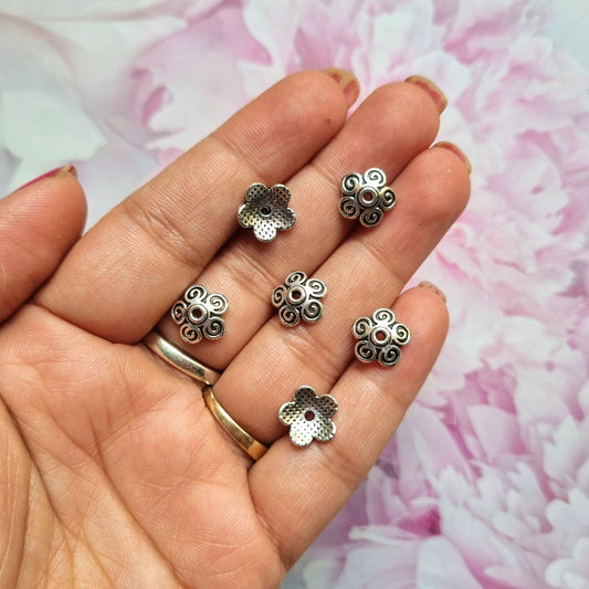 Metal Beads - Flower caps 04
