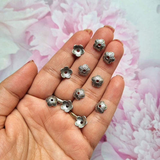 Metal Beads - Flower caps 01