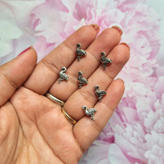 Metal Beads - Flamingo