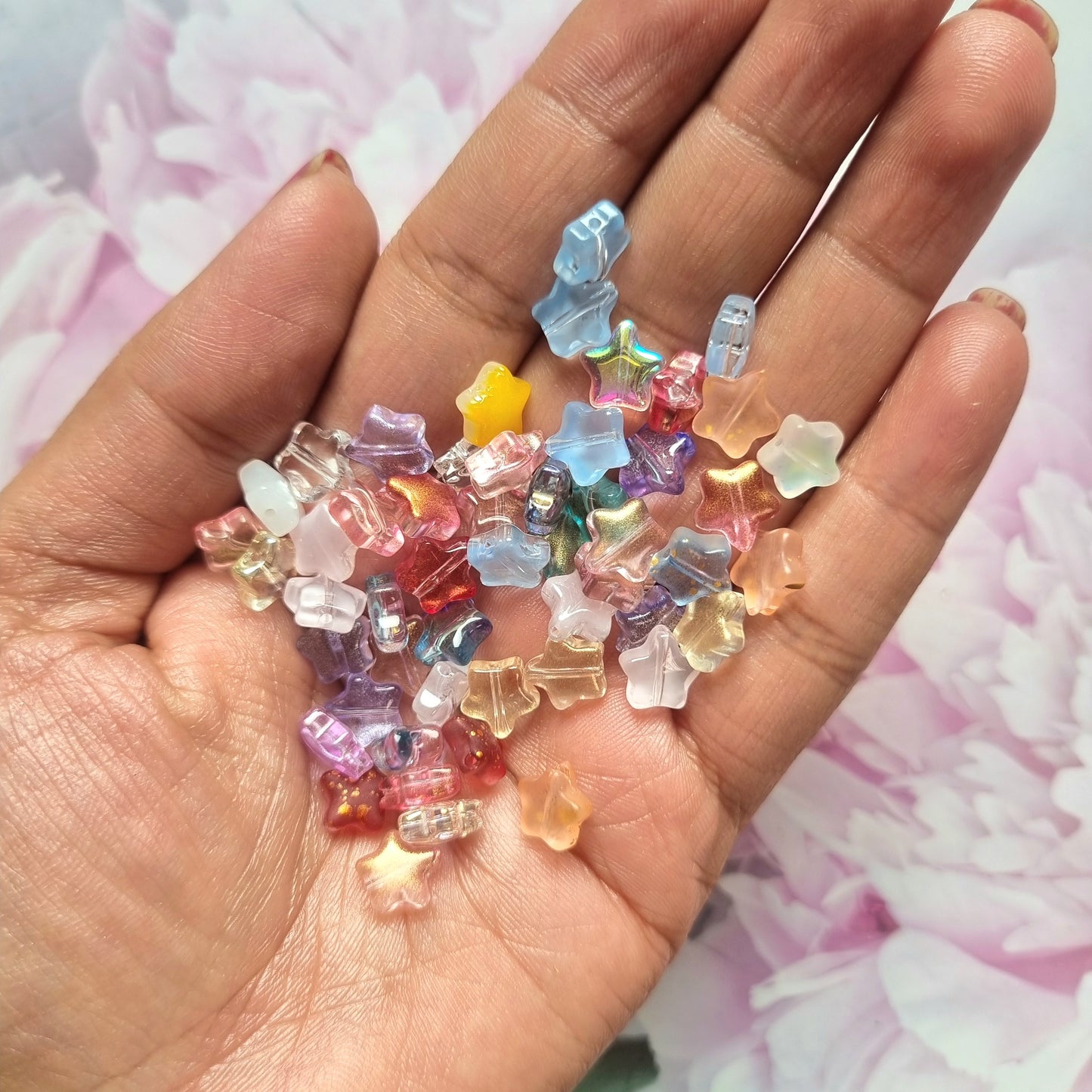 Glass Beads - Colorful Star