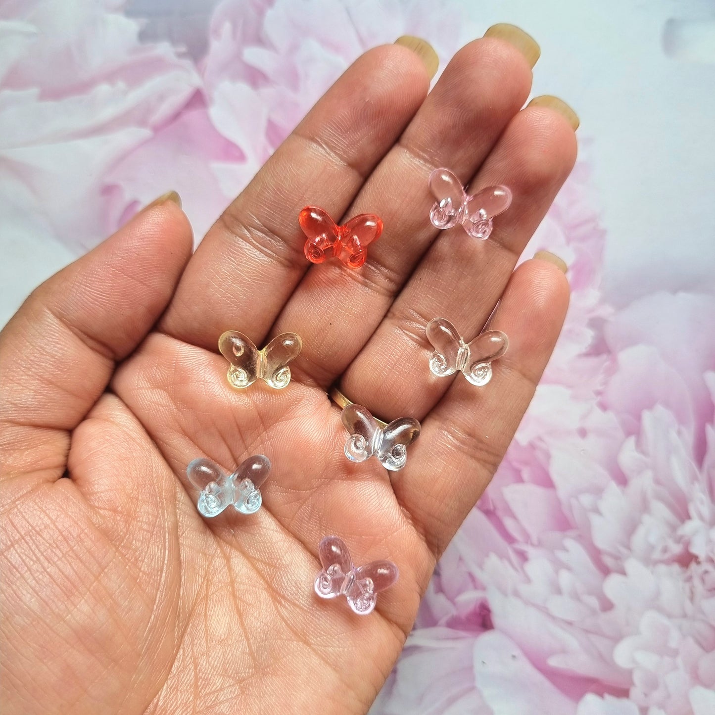Acrylic Butterfly Beads
