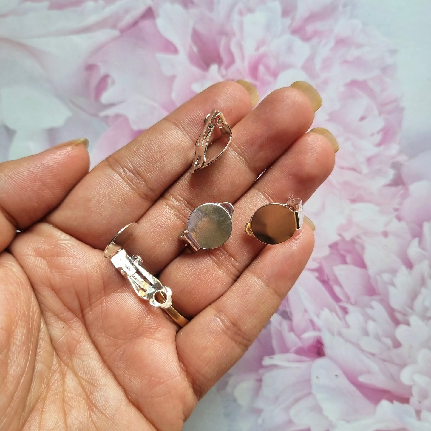 Silver Clip on earrings